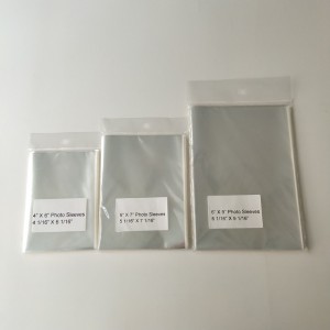 Кристално чисти пластмасови меки торбички за съхранение на ръкави